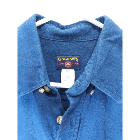 Galyans Guide Blue Cotton Shirt Size Large Tall, For Adventurous Comfort - Picture 4 of 9